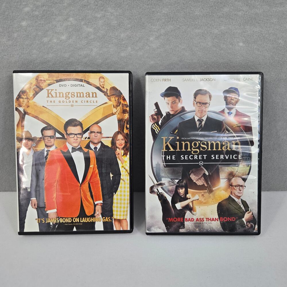 Kingsman "The Secret Service" & "The Golden Circle"  2 Movie Widescreen DVD Set
